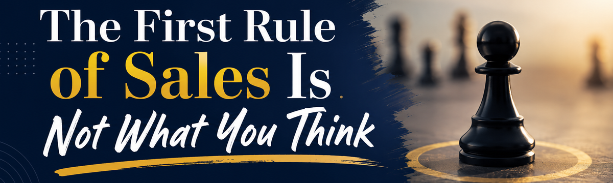 The First Rule of Sales Is Not What You Think